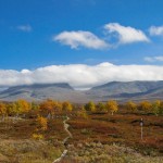 Marsfjället in de wolken